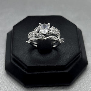 #AL139 - Alianza Cruzada Ramas Con Zirconia Plata - PU4.3