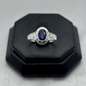 #AD343 - Anillo Graduación Primaria Con Zirconia Plata - F1.7