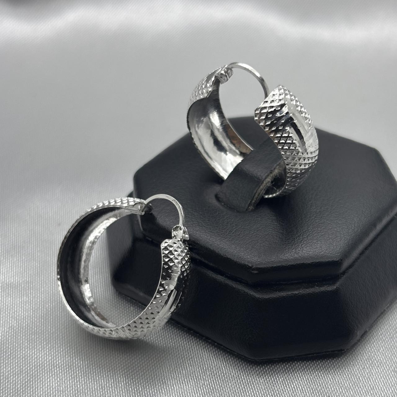 #ARR105 - Arracada Diamantada Plata - ZC4.6