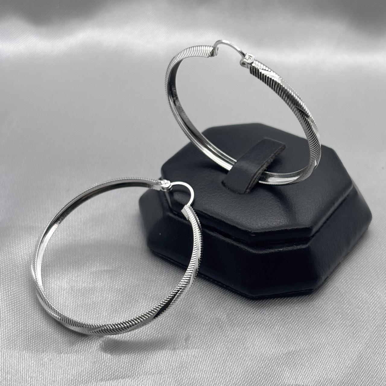 #ARR108 - Arracada Diamantada Plata - ZC4.0