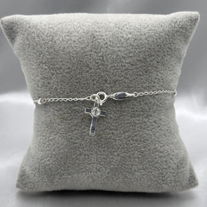 #MR126 - Misterio San Benito Diamantada Plata - 3 mm - C09/2.1