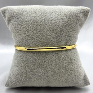 #PAL149 - Pulsera Rigída Clavo Con Zirconia Oro Laminado 18K