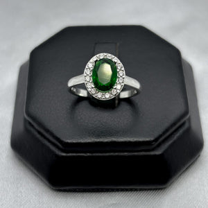 #AD202 - Anillo Elegante Con Zirconia Plata - A09/2.5