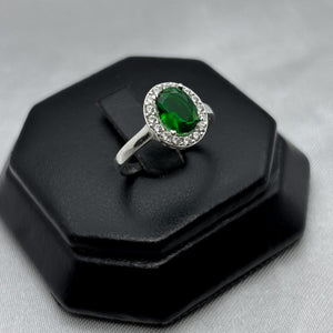 #AD202 - Anillo Elegante Con Zirconia Plata - A09/2.5