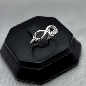 #AD135 - Anillo Infinito Love Plata - A08/1.6
