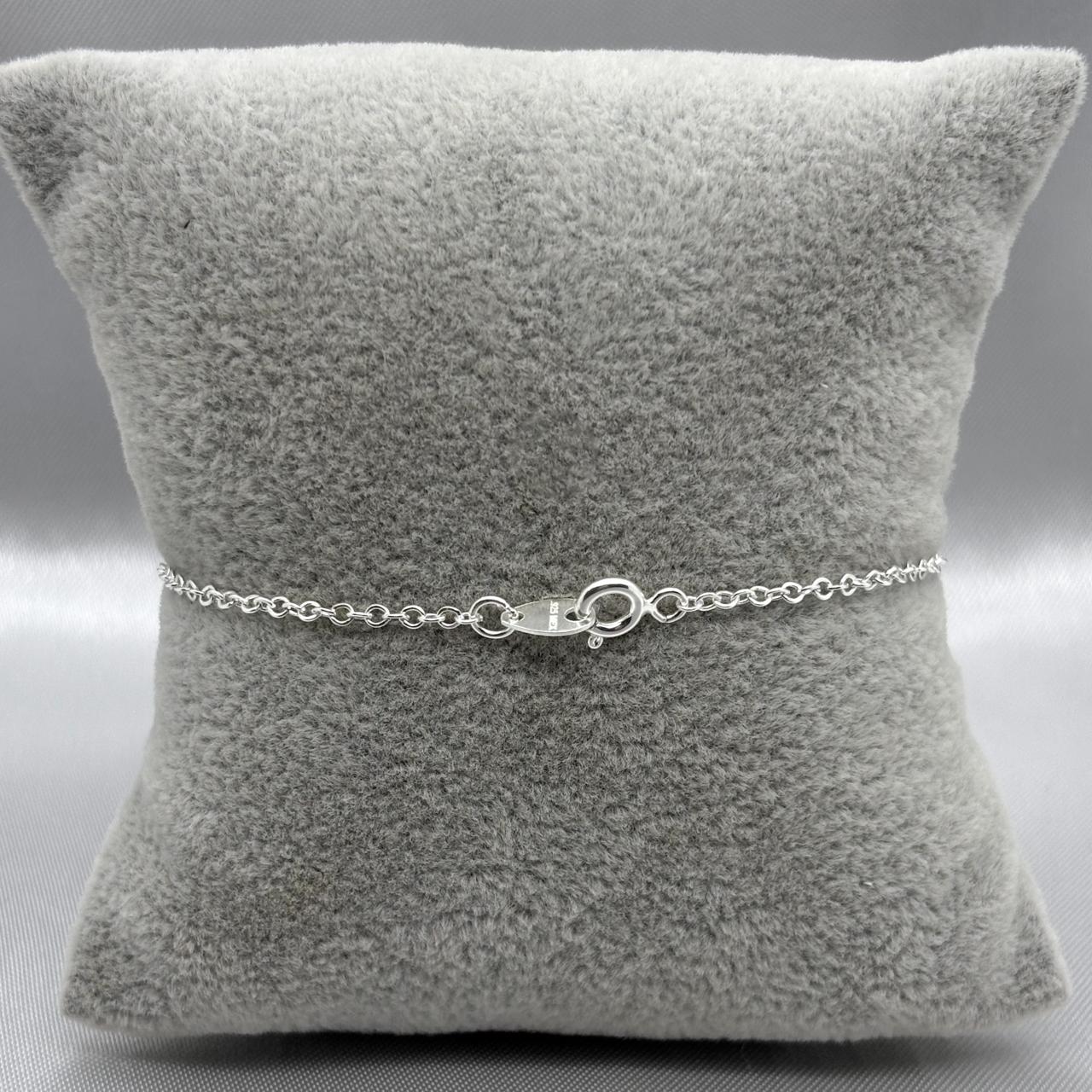 #PA104 - Pulsera Corazón Con Zirconia Plata - B17/2.2