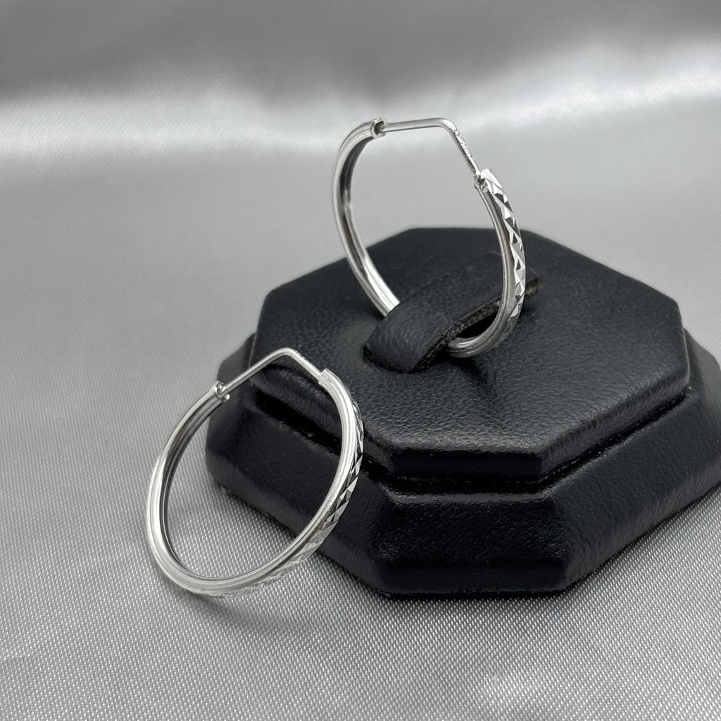#ARR137 - Arracada Redonda Diamantada Plata - CE4.3