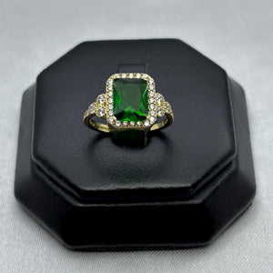 #AD10131 - Anillo Solitario Piedra Cuadrada Zirconia Oro 10K - H01/2.5