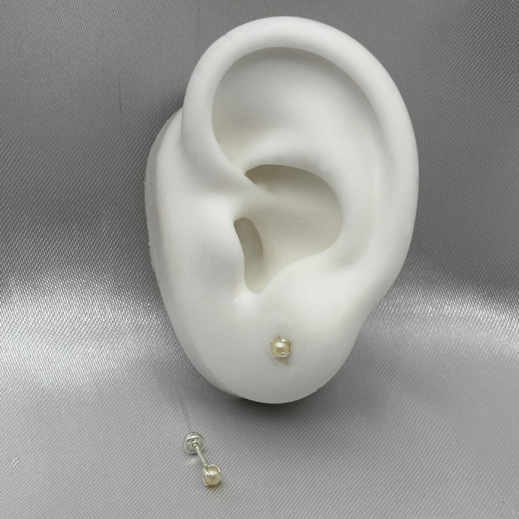 #BR297 - Broquel Perla Plata - F27