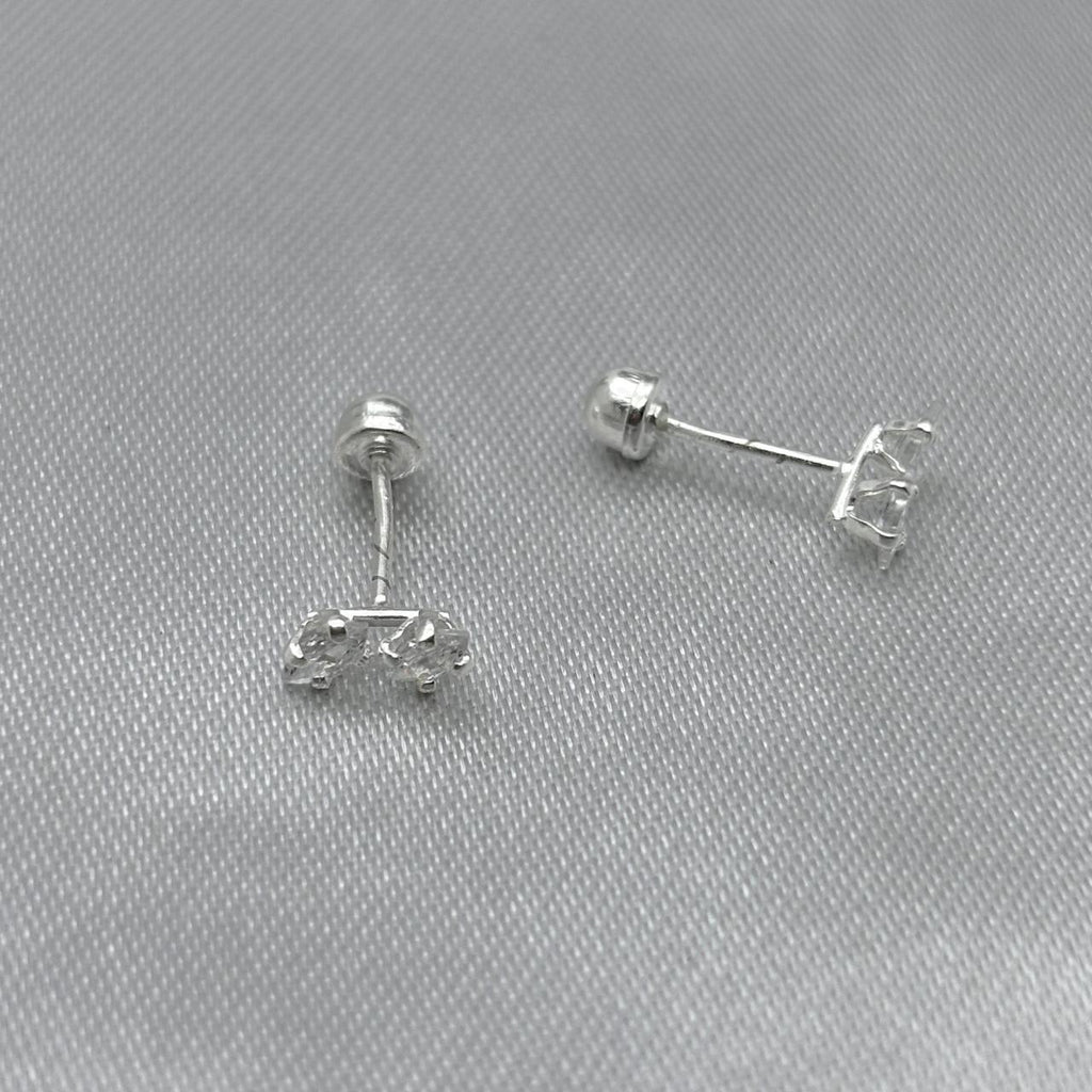 #BR296 - Broquel Con Zirconia Plata - E32