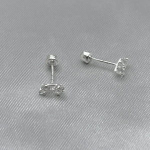 #BR296 - Broquel Con Zirconia Plata - E32