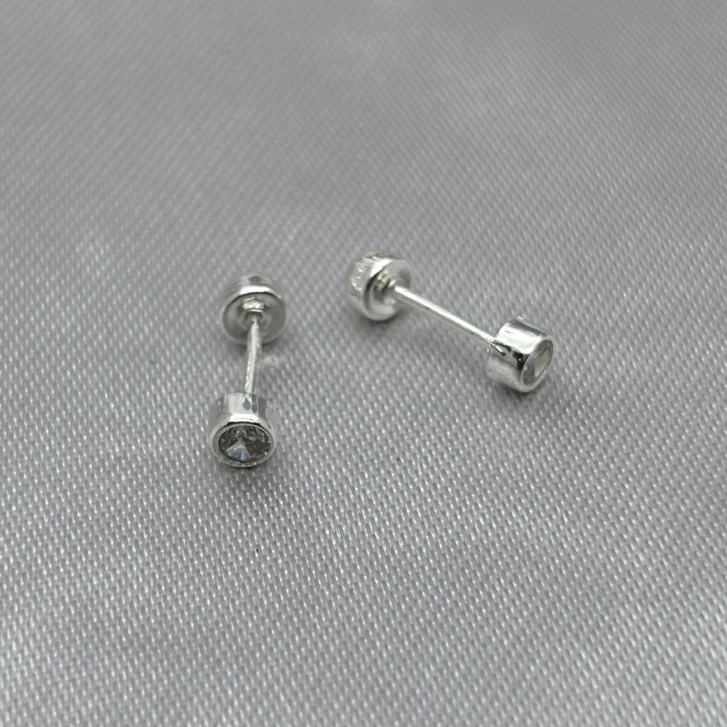 #BR287 - Broquel Tambor Con Zirconia Plata - E27