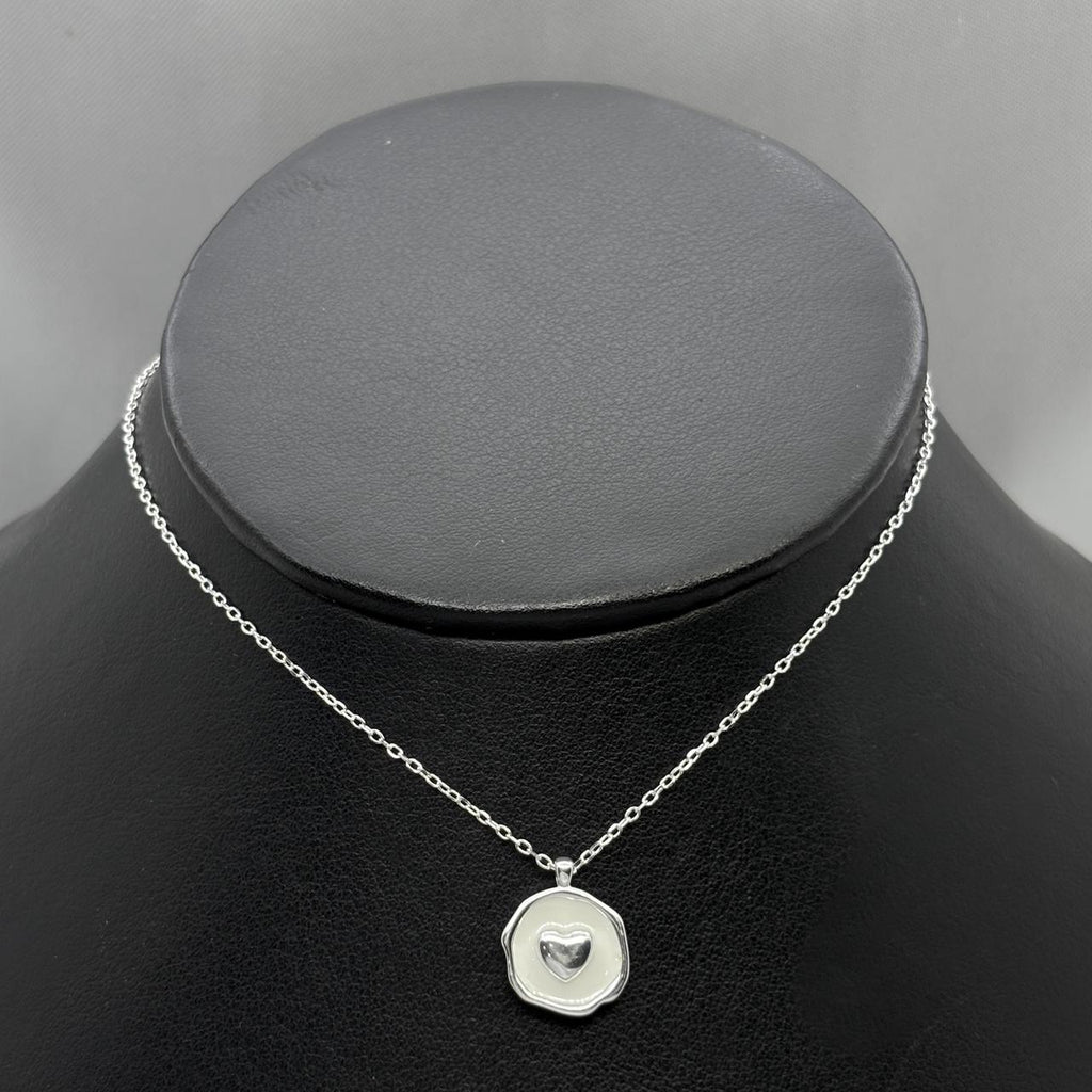 #G265 - Gargantilla Corazón Plata - B12/2.5