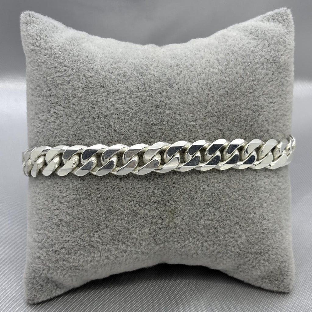 #PO217 - Pulso Cubana Plata - 9 mm - A07/31.9