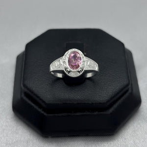 #AD343 - Anillo Graduación Primaria Con Zirconia Plata - F1.7