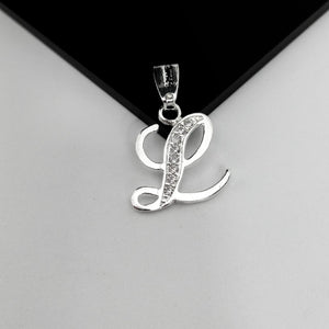 #D116 - Dije De Letra Con Zirconia De Plata - B09/1.5