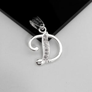 #D116 - Dije De Letra Con Zirconia De Plata - B09/1.5