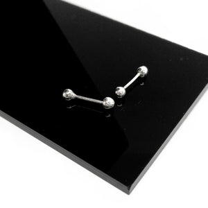 #BR131 - Broquel Bola/Dormilona De Plata - BB