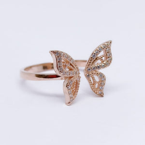 #AD139 - Anillo De Mariposa Ajustable - PU2.6