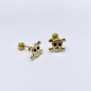 #B10123 - Broquel De Calavera De Oro 10k