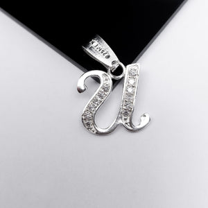 #D116 - Dije De Letra Con Zirconia De Plata - B09/1.5