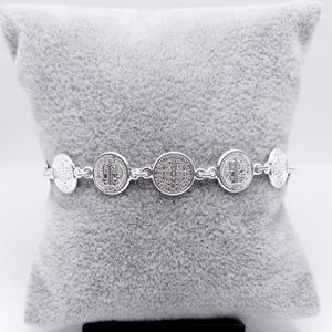 #PA141 - Pulsera De San Benito Plata - ZC6.4
