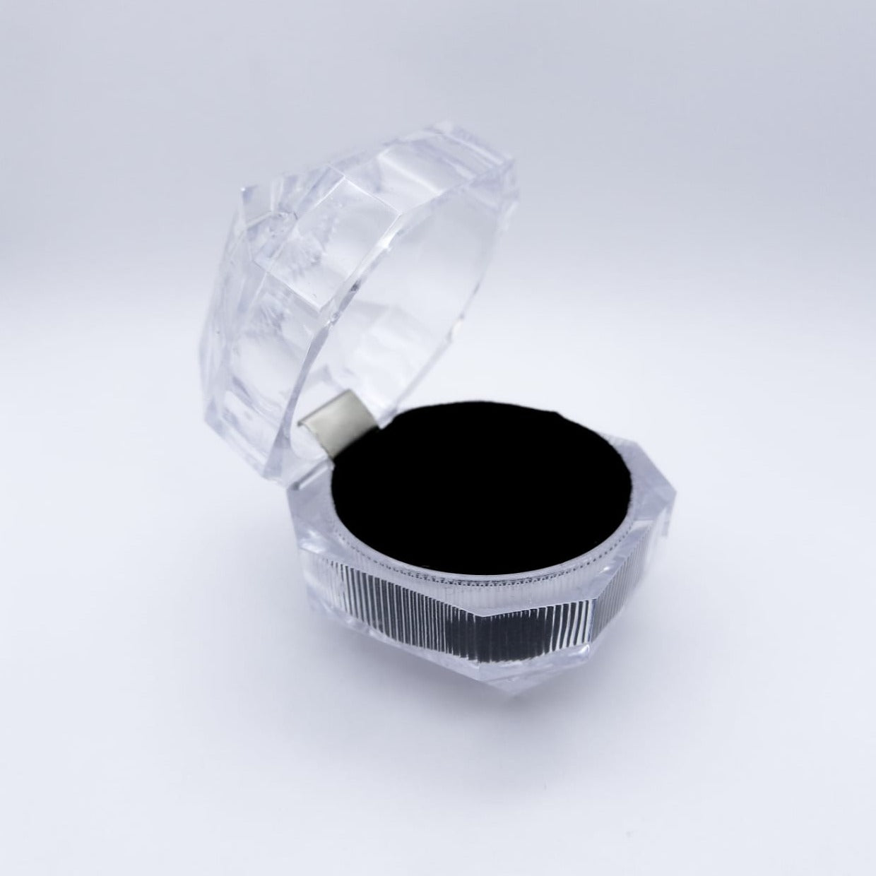 #ACC103 - Caja De Anillo Transparente Mediana