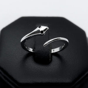 #AD176 - Anillo De Serpiente Ajustable Plata - ZC1.6