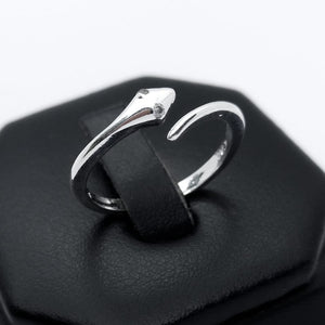 #AD176 - Anillo De Serpiente Ajustable Plata - ZC1.6