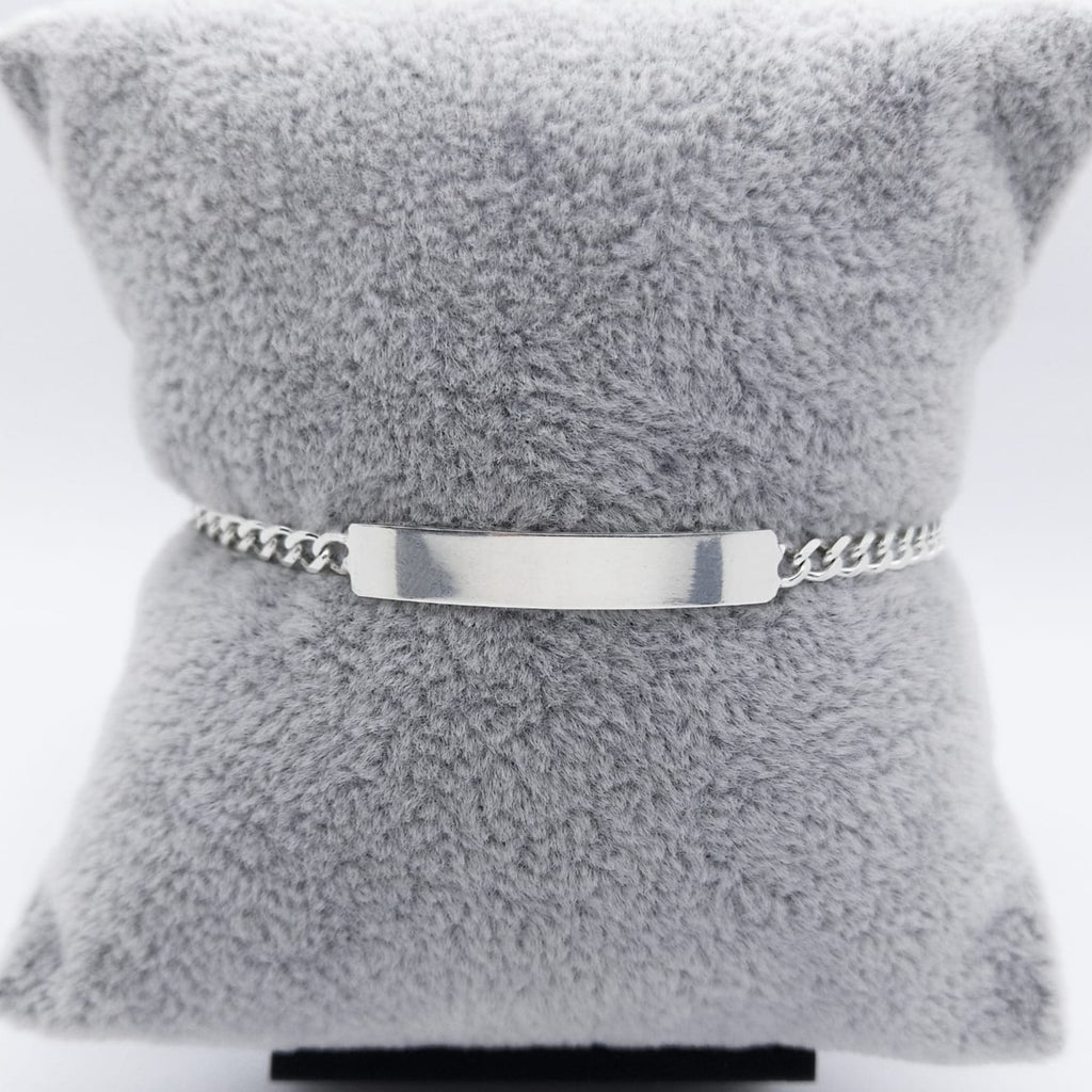 #ESC136 - Esclava Barbada Plata - 080 - 3 mm - CE3.6
