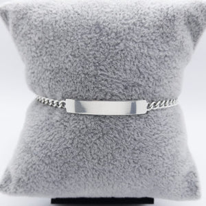 #ESC136 - Esclava Barbada Plata - 080 - 3 mm - CE3.6