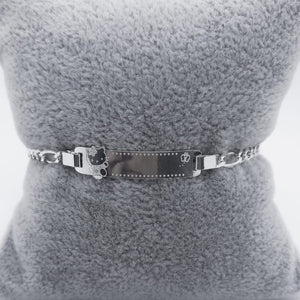 #ESC154 - Esclava De Hello Kitty Con Mariposas Plata- A12/3.3