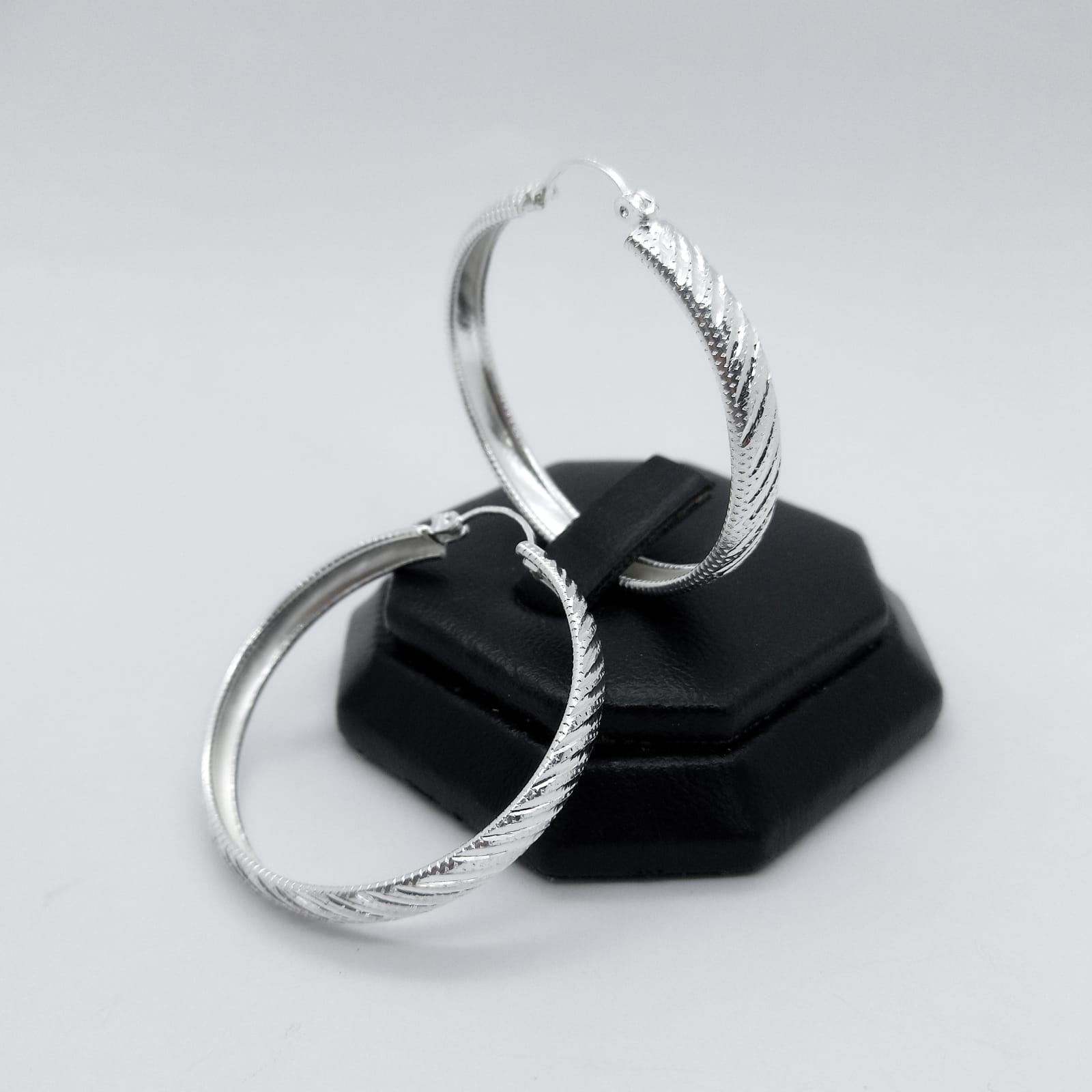#ARR106 - Arracada Diamantada Plata - ZC4.1