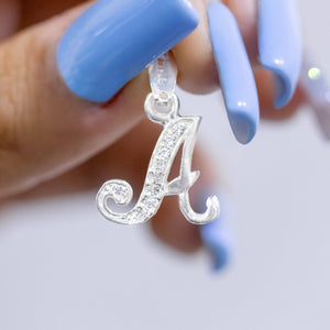 #D116 - Dije De Letra Con Zirconia De Plata - B09/1.5