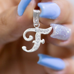#D116 - Dije De Letra Con Zirconia De Plata - B09/1.5