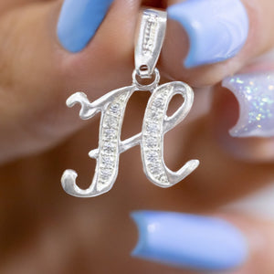 #D116 - Dije De Letra Con Zirconia De Plata - B09/1.5