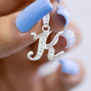 #D116 - Dije De Letra Con Zirconia De Plata - B09/1.5